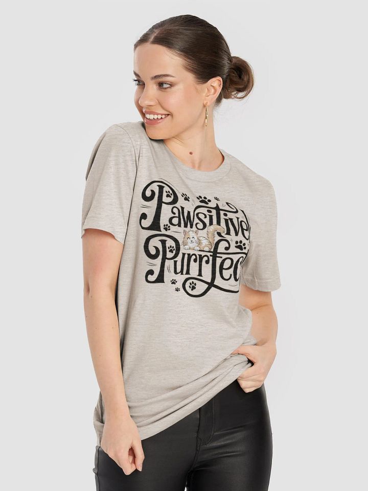 Pawsitively Purrfect Cat T-Shirt product image (41)