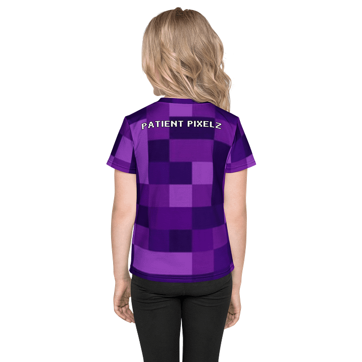 Patient PixelZ Kids T-Shirt (Pixel Zombie v1 Purple) product image (2)