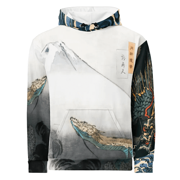Dragons All-Over Print Recycled Unisex Hoodie product image (1)
