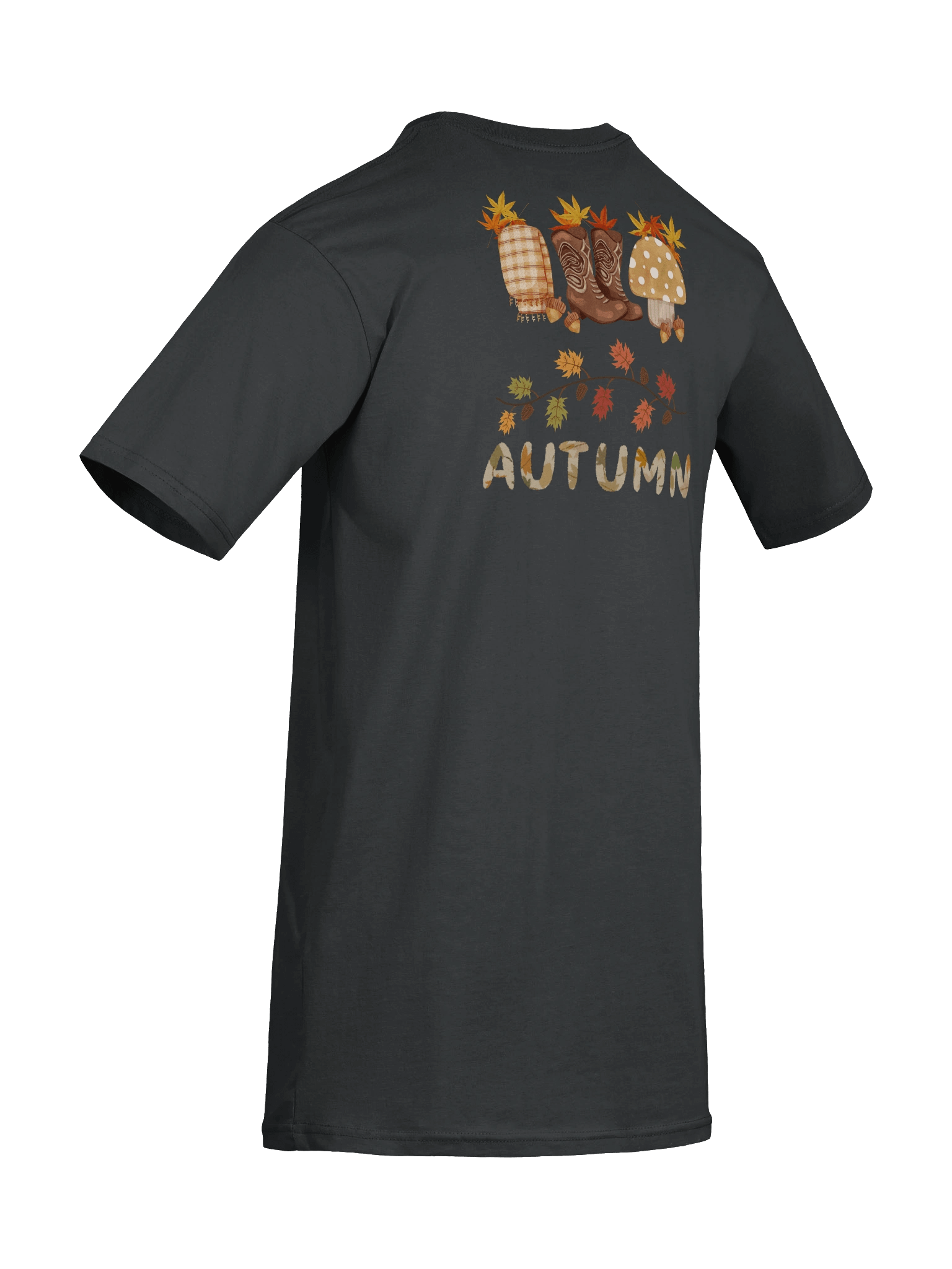 "Casual Autumn T-Shirt with Seasonal Fall Design" product image (65)