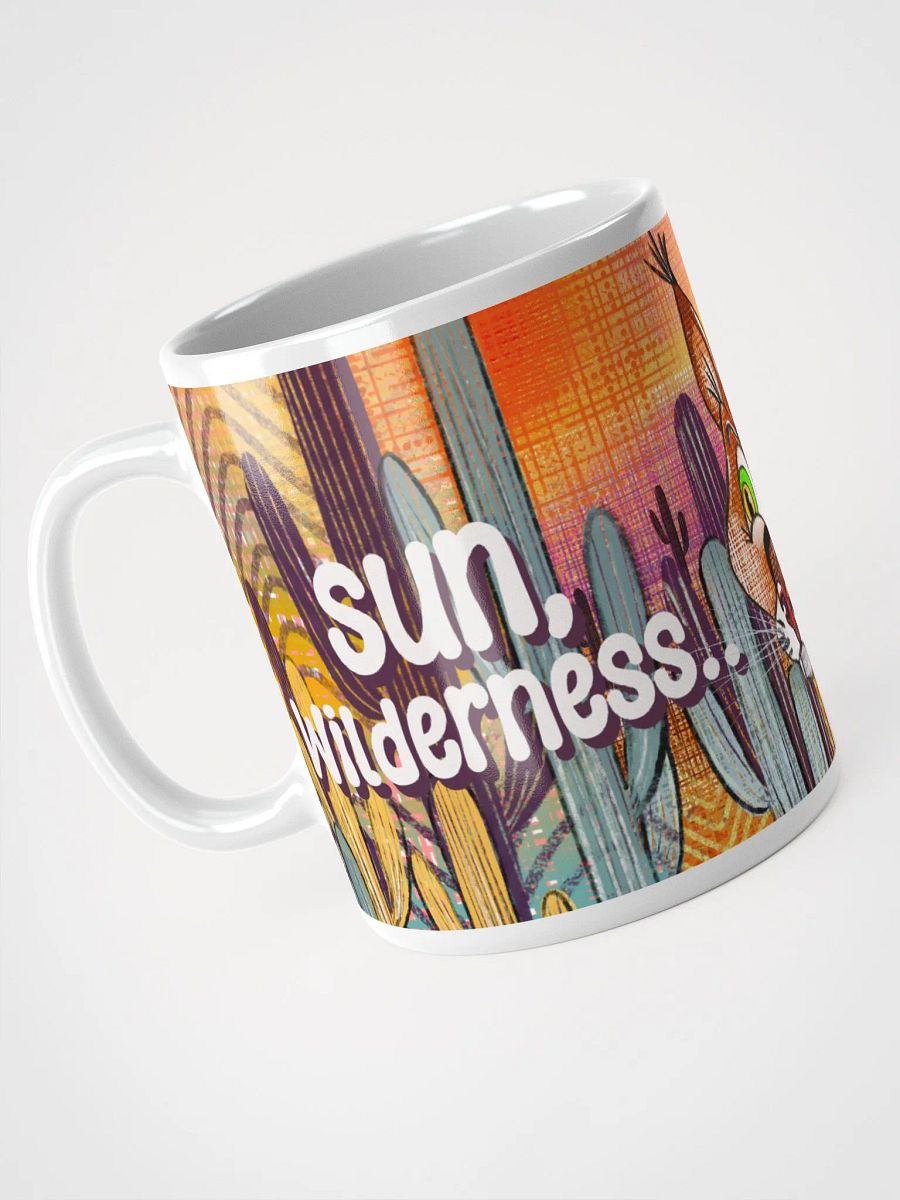 Sun, Wilderness & Coffee Caracal Mug, 11 oz product image (5)