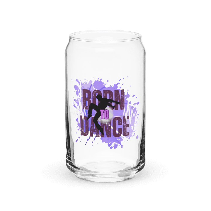 Born to Dance His Silhouette Energetic Beats Glass product image (2)