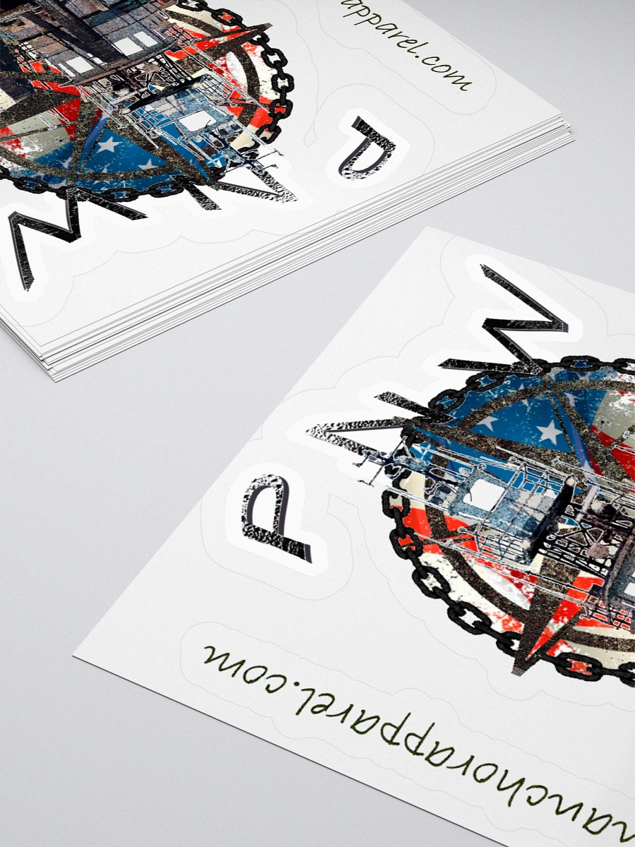 Flage PNW Compass Rose Terri L. Brusco Kiss Cut Stickers product image (4)