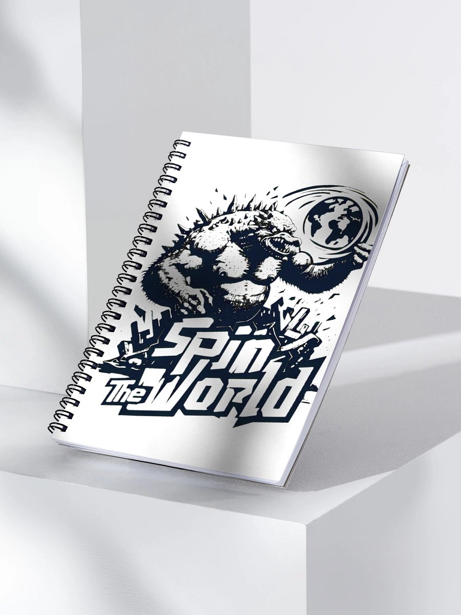 Dynamic Monster Spins the Globe Spiral Notebook product image (3)