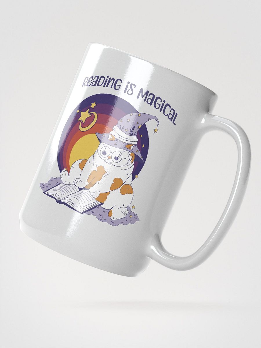 Reading Is Magical Adorable Cat Reading a Book product image (4)