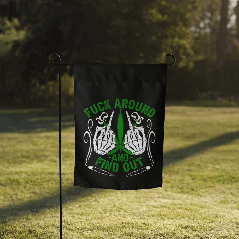 Hemp Quarters FAFO Garden Flag product image (1)