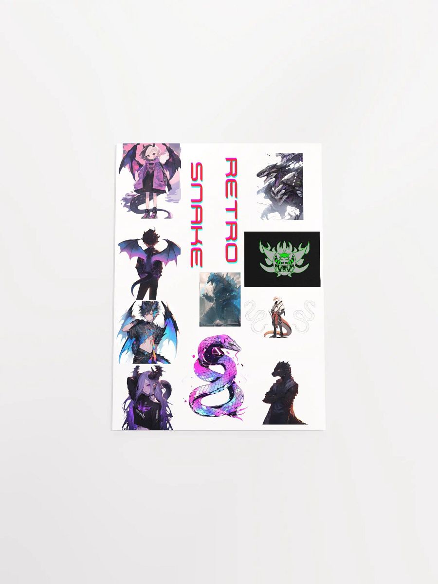 retro snake poster product image (4)