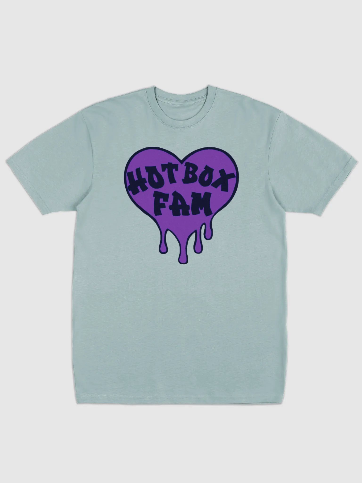 UNISEX HOT BOX FAM SOLID DARK PURPLE LOGO TEE product image (3)