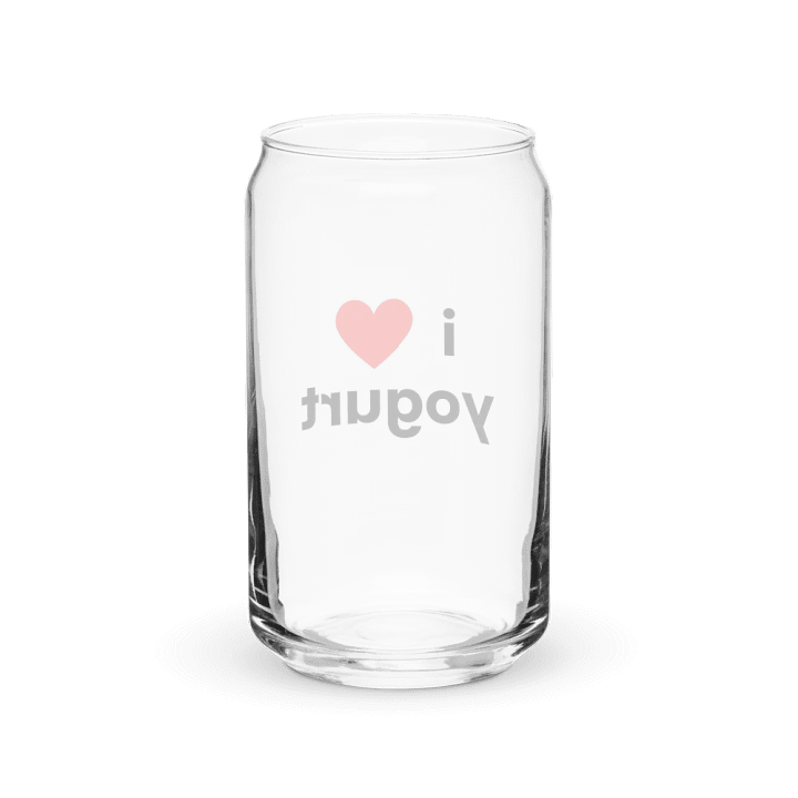 "i ❤ yogurt" can-shaped glass product image (6)