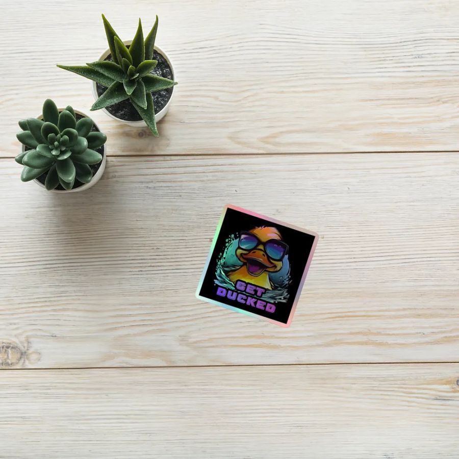 Splashy Duck Holographic Sticker Set product image (10)