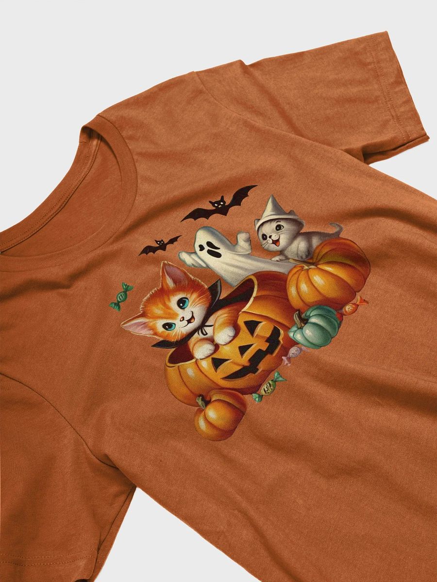 Kittens and Ghost Supersoft Halloween T-Shirt product image (4)