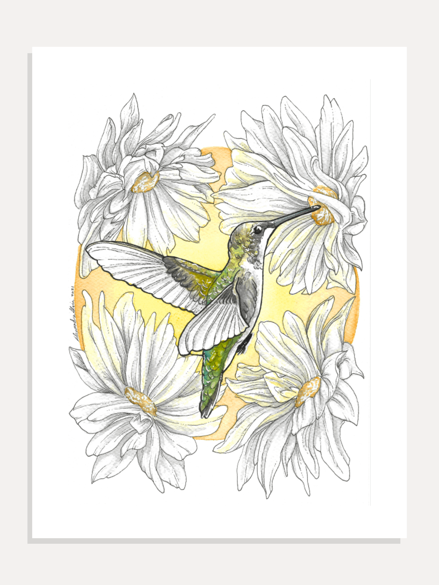 Hummingbird Giclée Art Print product image (1)