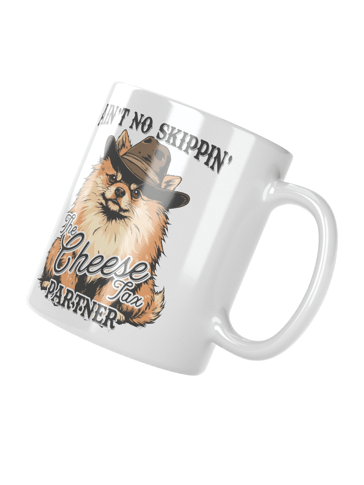 Funny Cheese Tax Sheriff Pomeranian Mug product image (4)