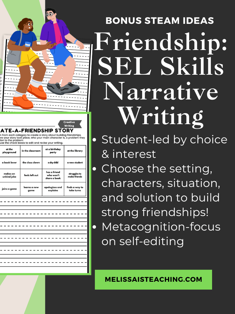 SEL Skills Writing + Editing 5-Pack with STEAM Extensions 2nd 3rd 4th 5th Grade, Social & Emotional Learning product image (5)