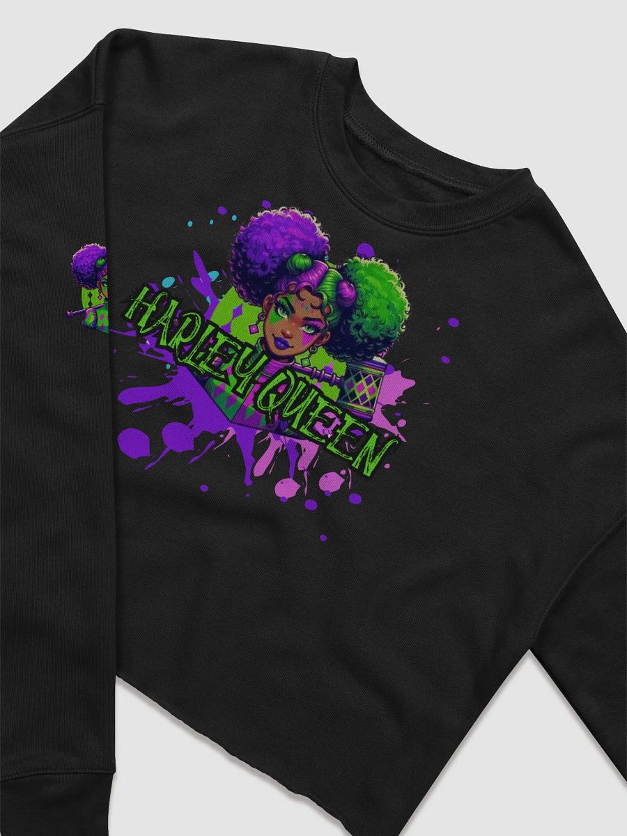 Harley Queen Logo Crop Fleece Sweatshirt product image (3)
