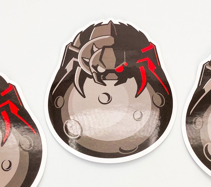 TDL Spider on the Moon Stickers 3-pack product image (2)