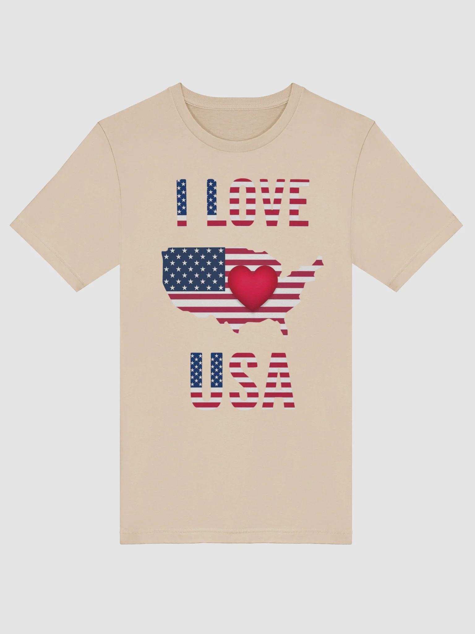 Patriotic Love Map T-Shirt product image (67)