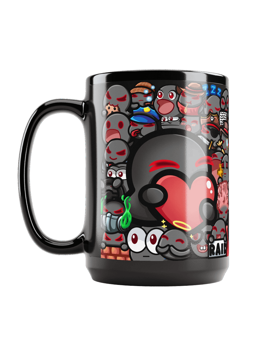 Emote-tional Support Black Mug - 15oz product image (7)