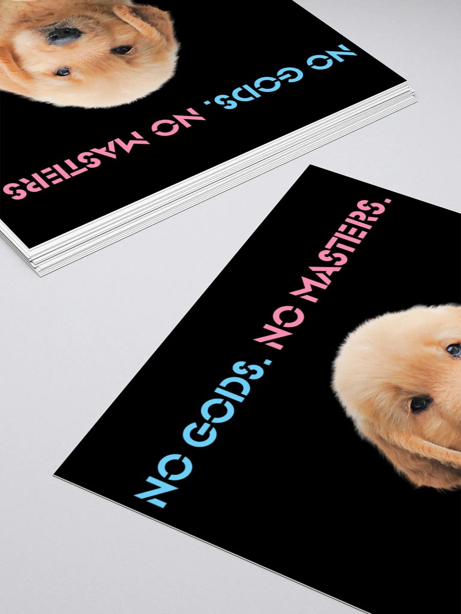 No Gods No Masters - Black Sticker product image (10)