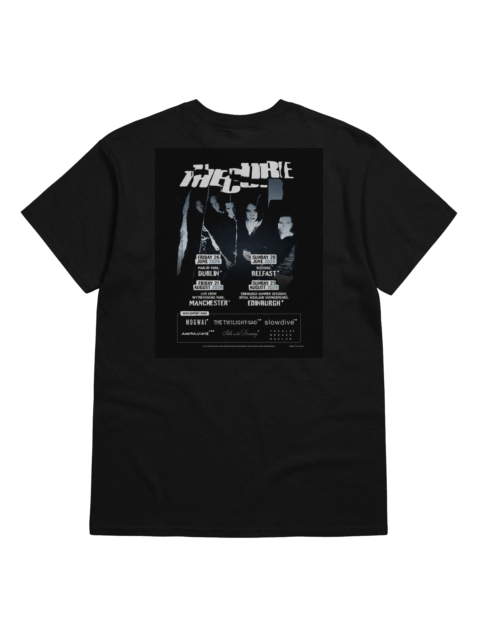 The Cure 2026 UK And Ireland Summer Shows Tour T-Shirt product image (2)