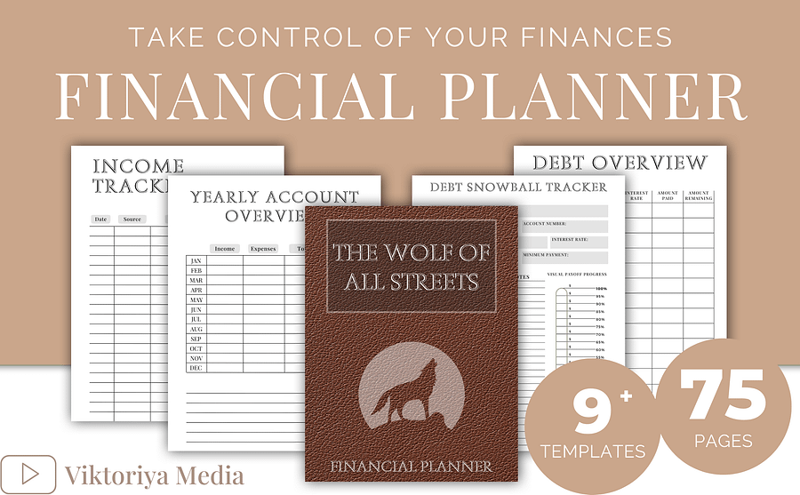 Wolf of Wall Street - Digital Financial Planner product image (2)