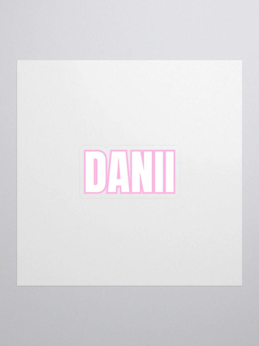DANII WHITE PINK STICKER product image (1)