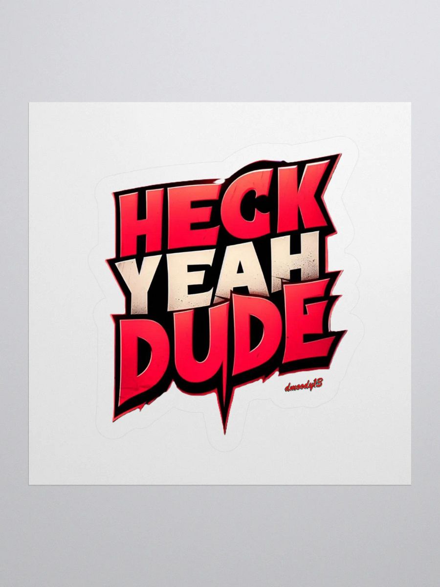 Rad 3D 'Heck Yeah Dude' Sticker Pack product image (2)