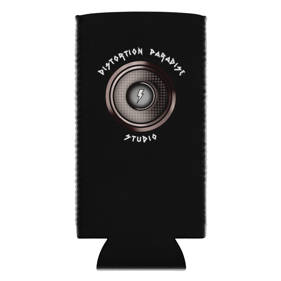 MegaRocker White Death Metal Logo Slim Can Cooler product image (2)