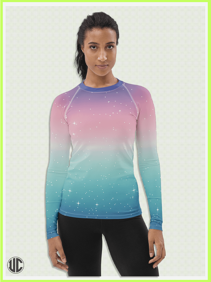 Celestial Glow – Women’s Rash Guard product image (1)