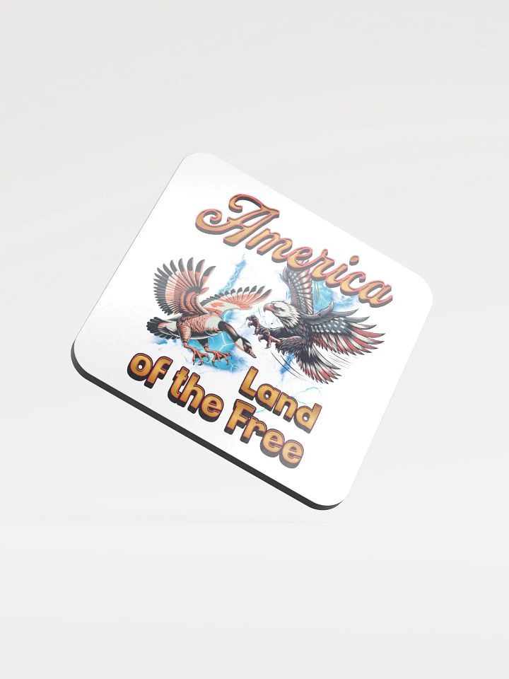America Land Of The Free Patriotic Eagle & Goose Coaster Set product image (2)