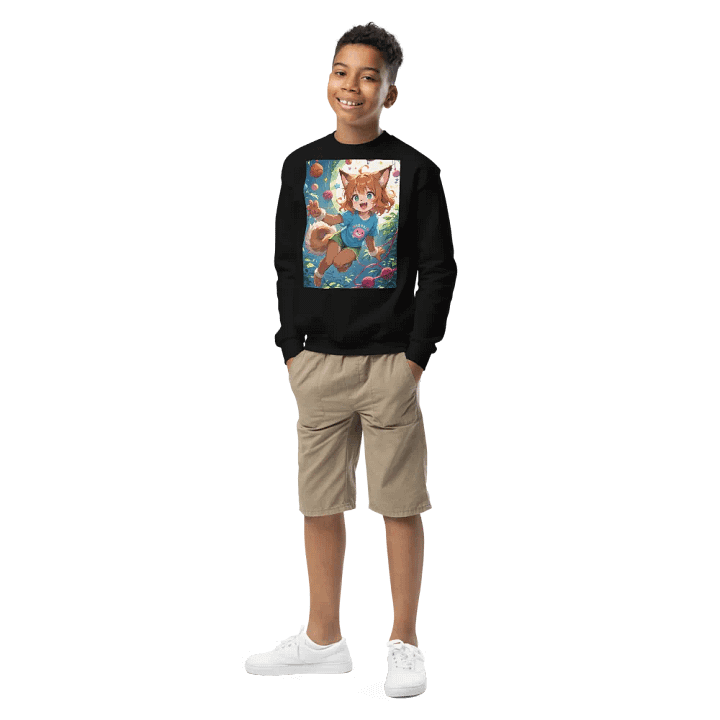 Animated Cat Girl Sweatshirt product image (1)