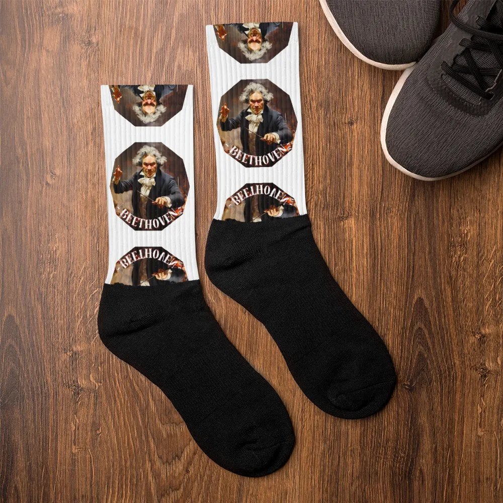 Ludwig van Beethoven - Oil Painting Portrait | Socks product image (6)