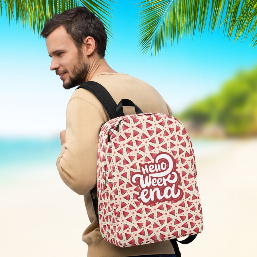 Hello Weekend Watermelon All Over Print Backpack product image (1)
