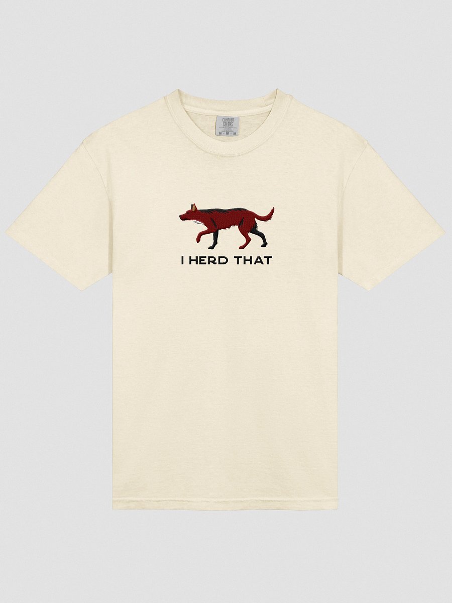 I Herd That T-Shirt(Embroidered) of an Australian Kelpie(Brown) product image (53)