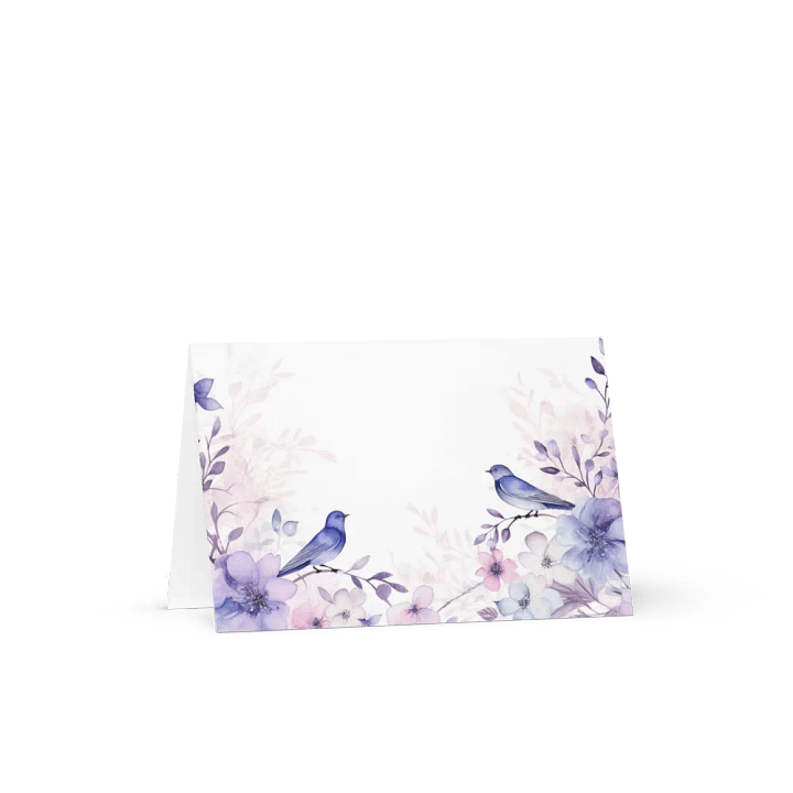 All-Occasion Greeting Card: Watercolor Birds and Florals product image (1)