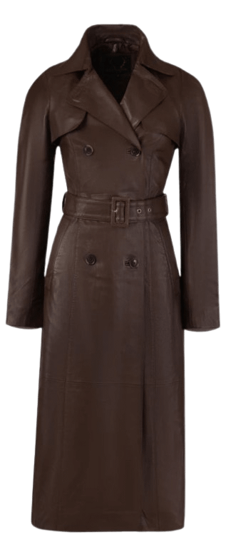 Bod & Christensen Darcy Leather Trench Coat product image (1)