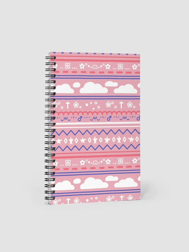 Cloudy Christmas Notebook - Pink product image (1)