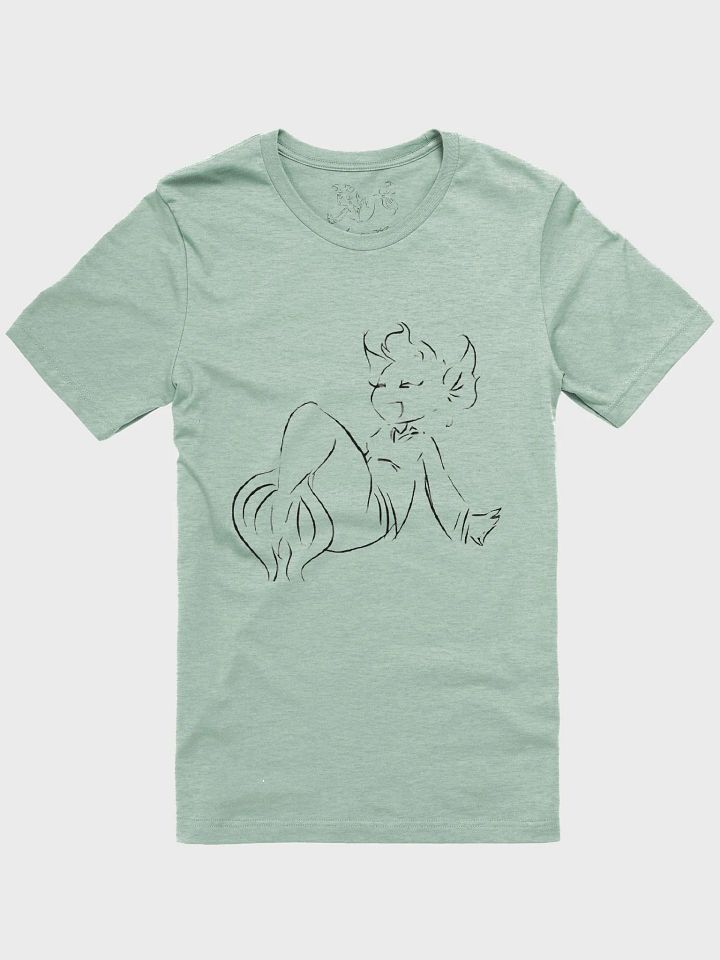 Mermaid Black Outline, T-Shirt product image (4)
