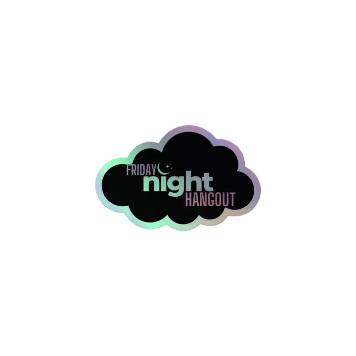 Friday Night Hangout Logo Holo Sticker product image (1)