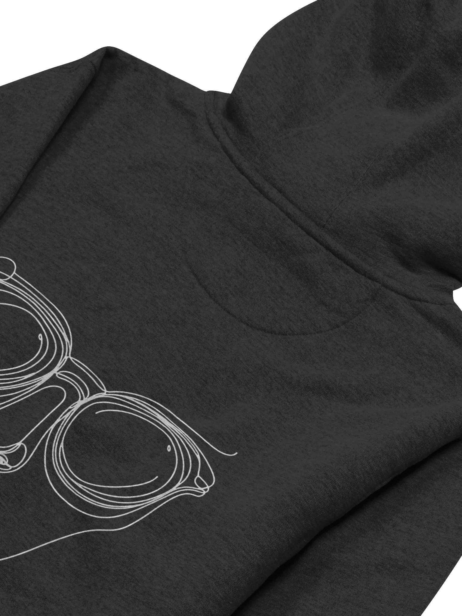 Minimalist Face And Glasses Line Art Unisex Hoodie product image (18)
