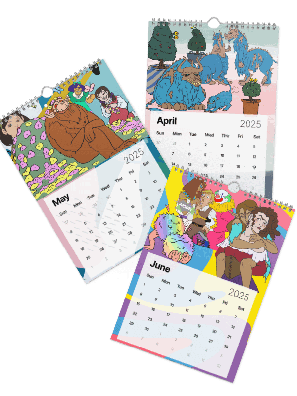 Pandor's Gloriana-themed 2025 Wall Calendar product image (3)