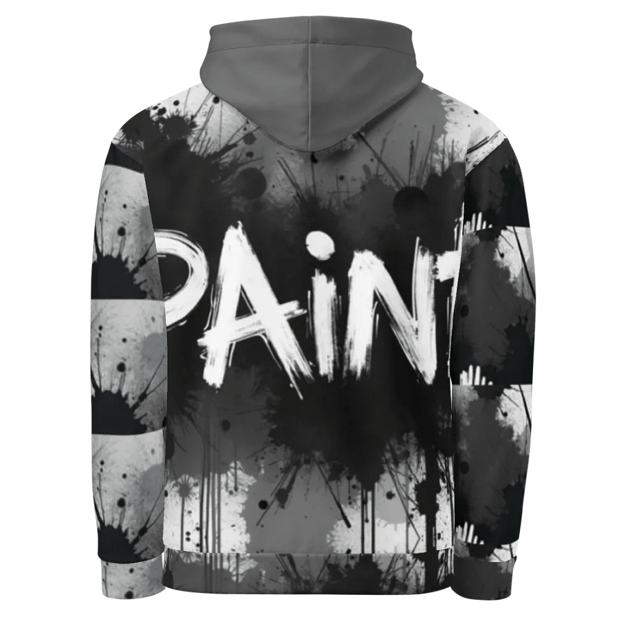 Bold Black Graffiti Unisex Hoodie product image (3)