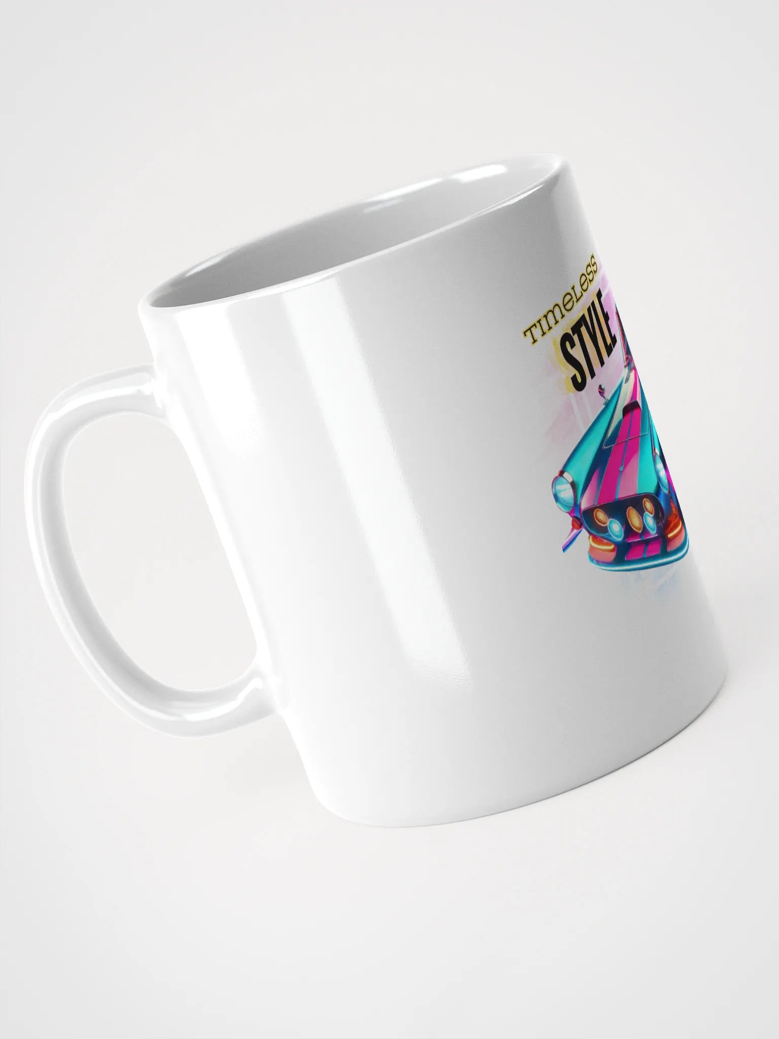 Time Style Endless Miles- Ceramic mug For Him or Her Coffee Cup Classic Vintage Style Car Mug product image (4)