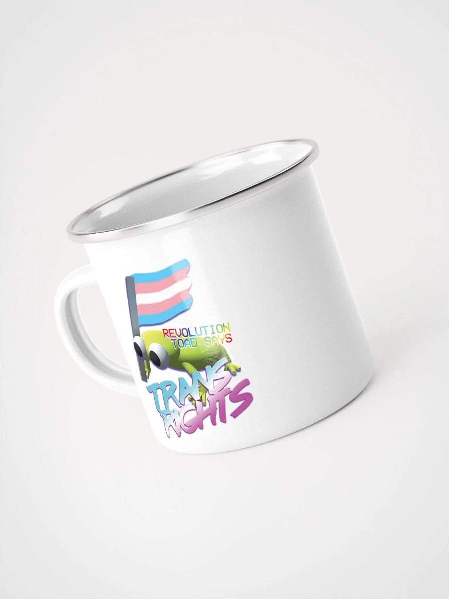 Revolution Toad Classic Trans Rights Enamel Mug product image (4)