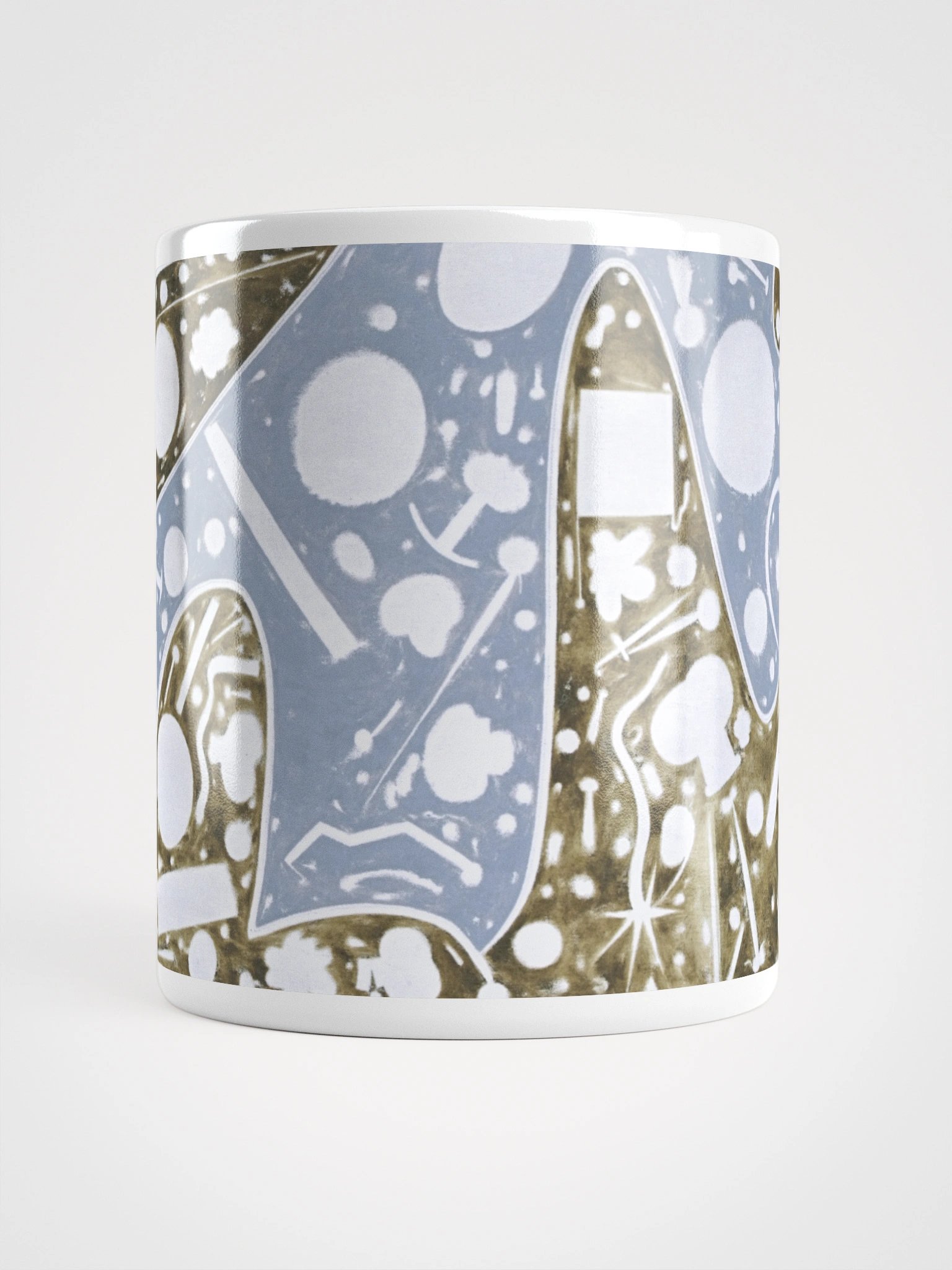 Cartoon Clock White Glossy Mug product image (18)