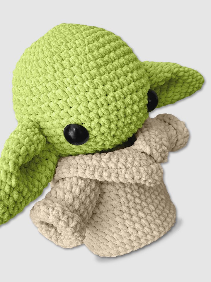 Adorable Green Alien - Handmade Crochet Plush product image (1)