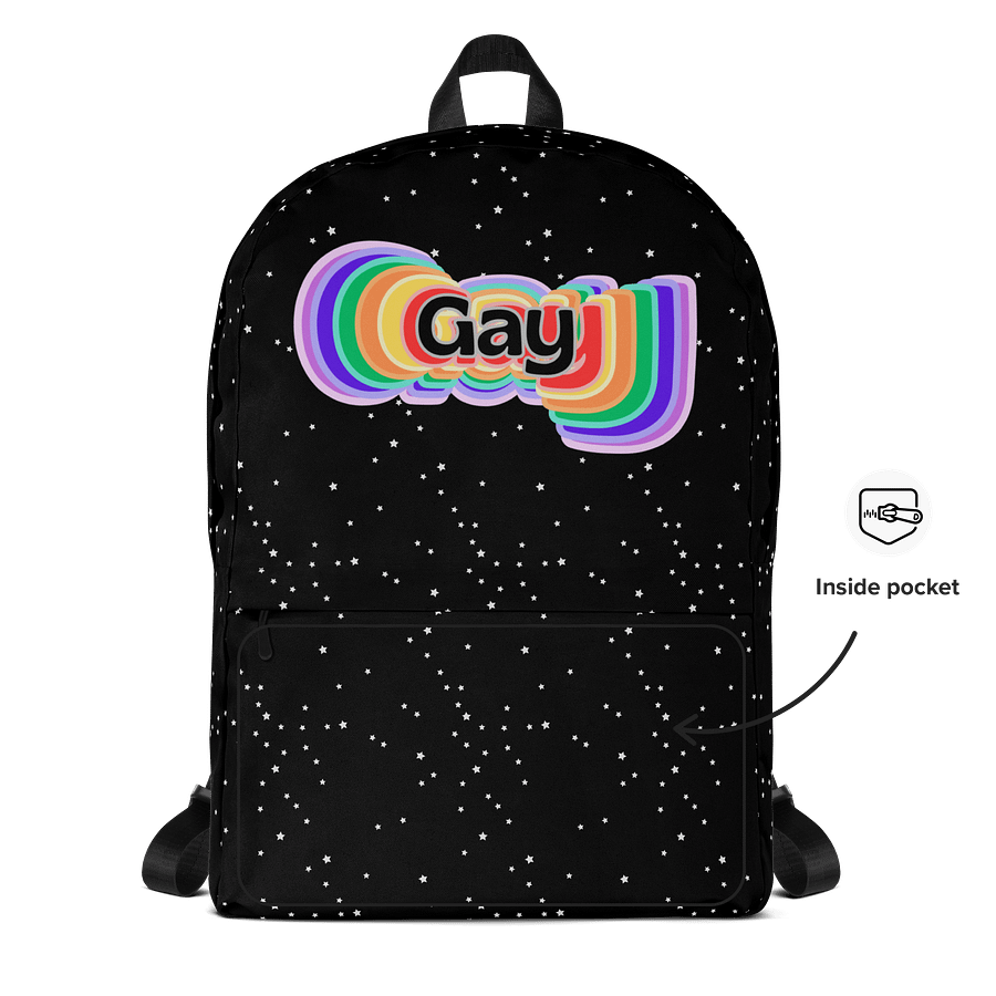 LGBTQIAP2S+ 2025, Rainbow Gay, Backpack product image (5)