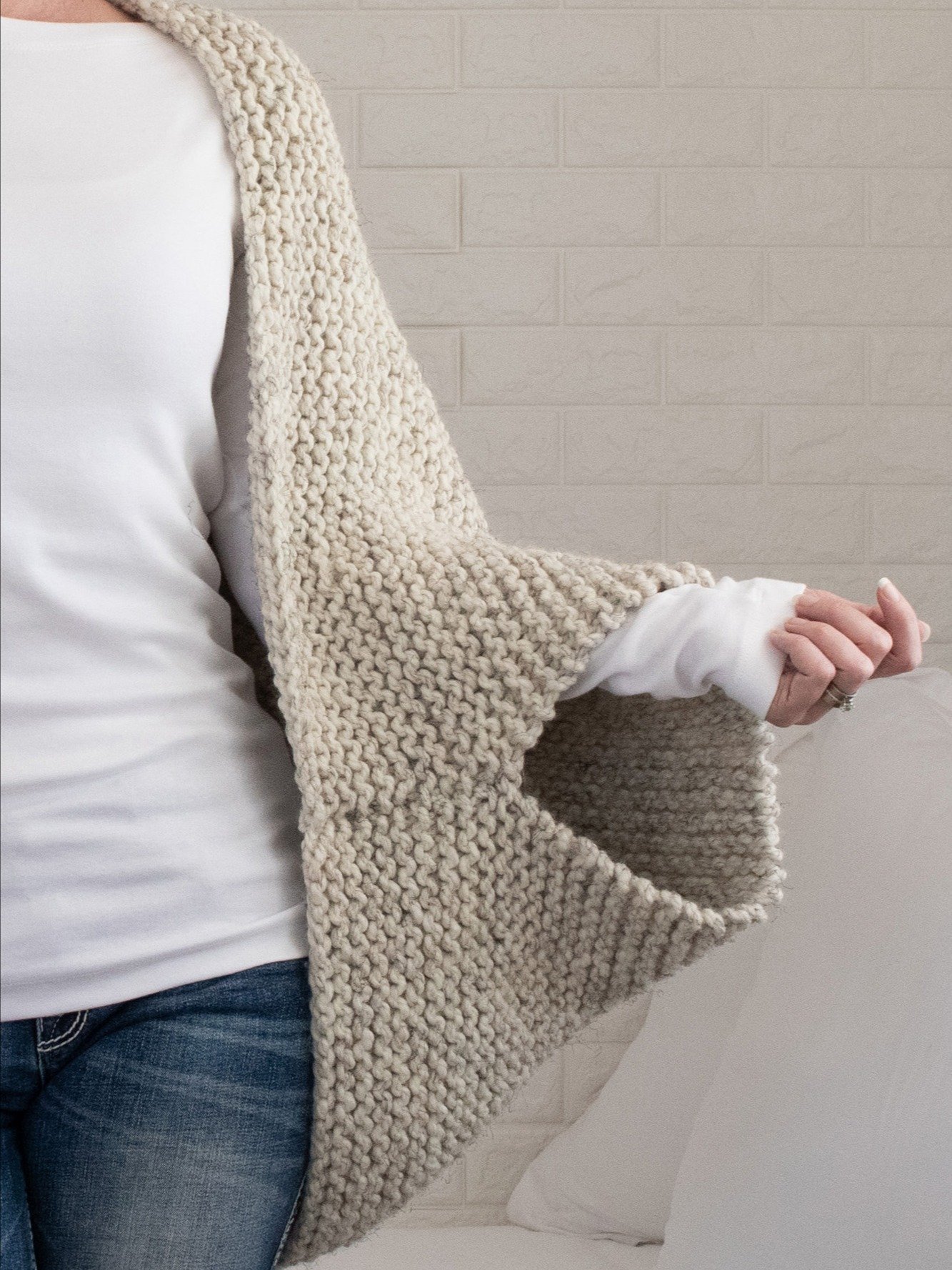 Beginner Shrug Knitting Pattern - Meditation product image (2)