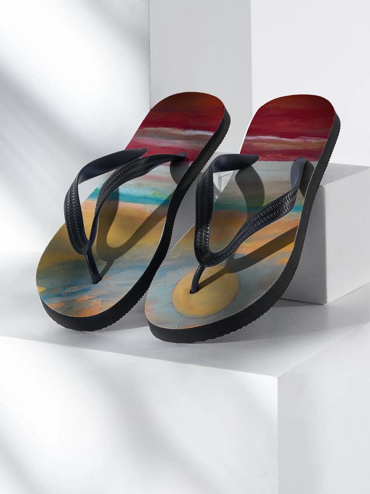 Sunset Serenity Custom Flip-Flops product image (1)