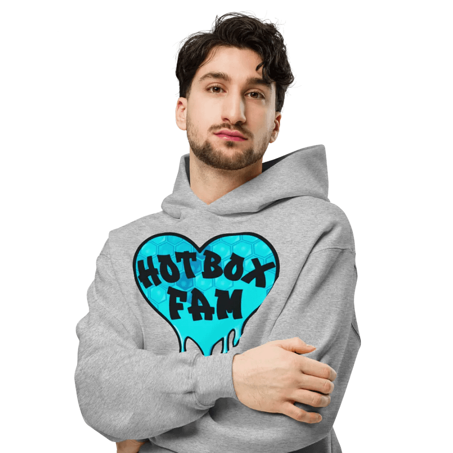 HOT BOX FAM TEAL HONEY COMB LOGO HOODIE product image (36)